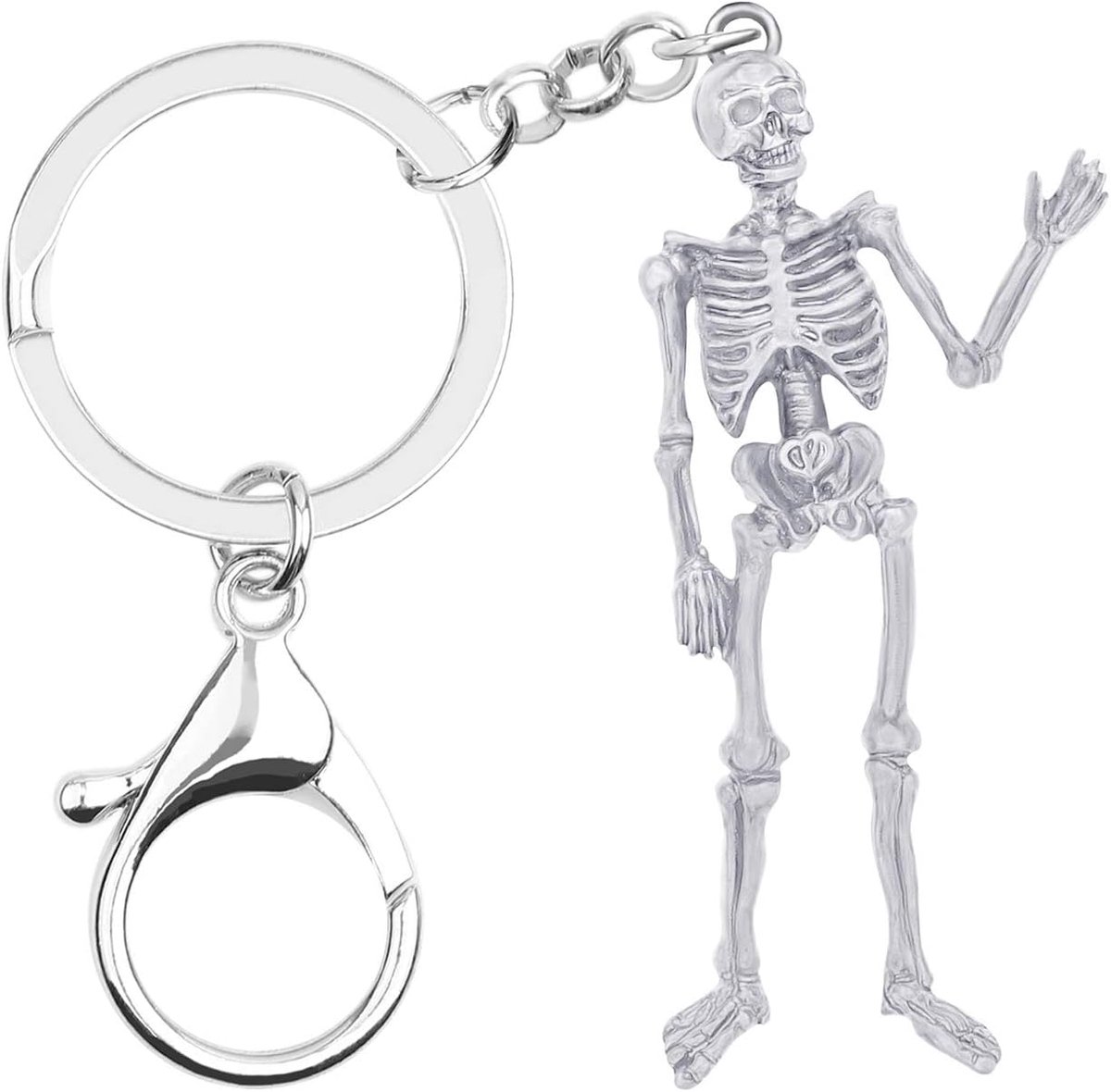 Halloween Cool Snake Schedel Sleutelhanger Gothic Sieraden Geschenken Voor Vrouwen Meisjes Portemonnee Charms Goth Auto Accessoires