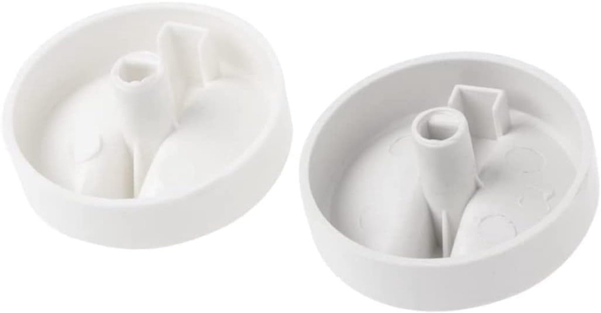 2 Stks Witte Universele Magnetron Rotary Knop Rotary Timer Schakelaar, Installatieset, Accessoires voor Magnetron Ovens