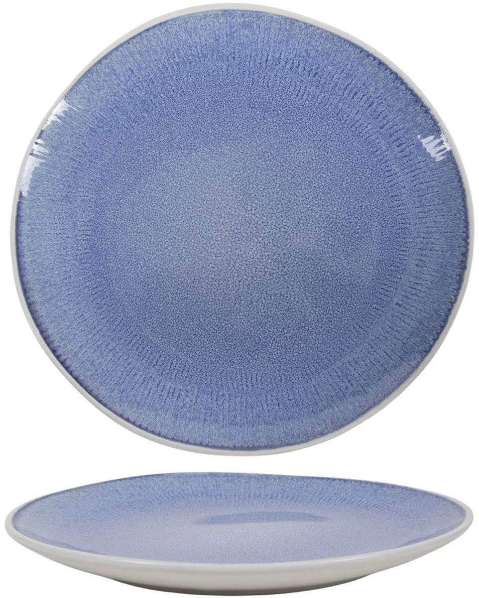 Cookinglife Ontbijtborden / Dessertborden Nola Blauw ø 21 cm – 6 stuks