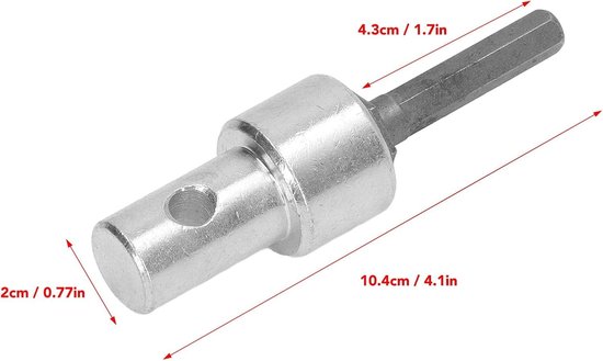 Adapter voor Boor met 1 tot 3 Drilling, Ronde Carbon Stalen Boorkop voor Tuin en Waterputten, Tuingereedschap Verbindingselement — afbeelding 2