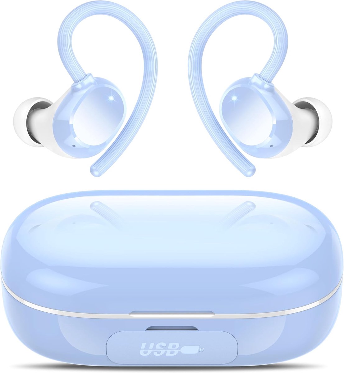 Bluetooth sports hoofdtelefoon - draadloos - diepe bas - 128 uur speeltijd - ShopVlot