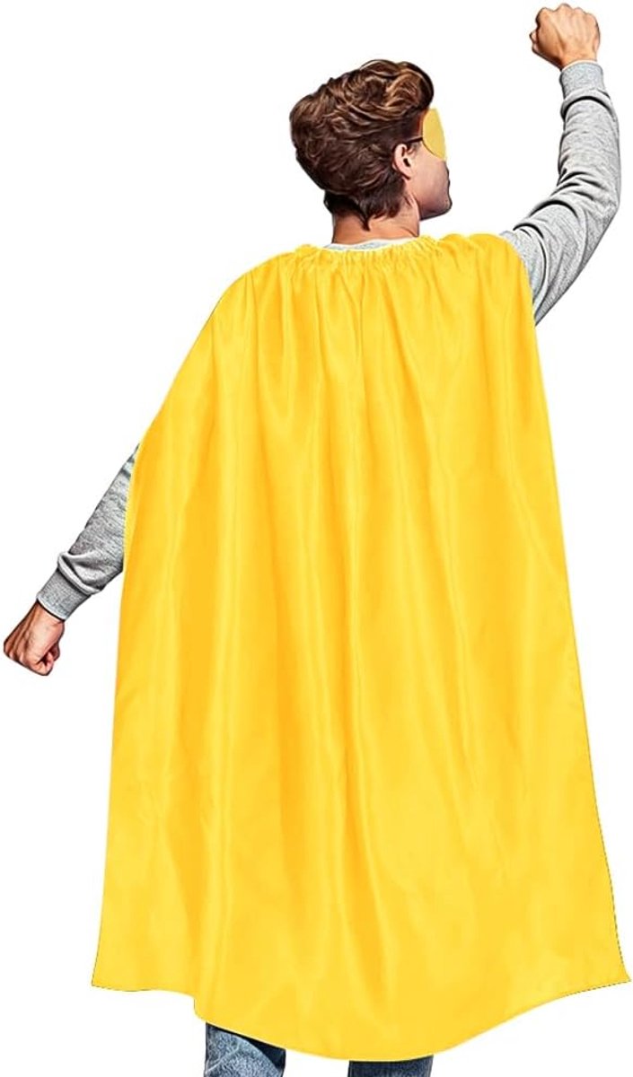 Superheldencape-kostuum, 2 stuks, korte dubbelzijdige cape met masker, carnavalskostuum, gemaskerd bal, carnaval, cosplay, superheldencape, Kerstmis, werelddag van het boek en andere feestjes