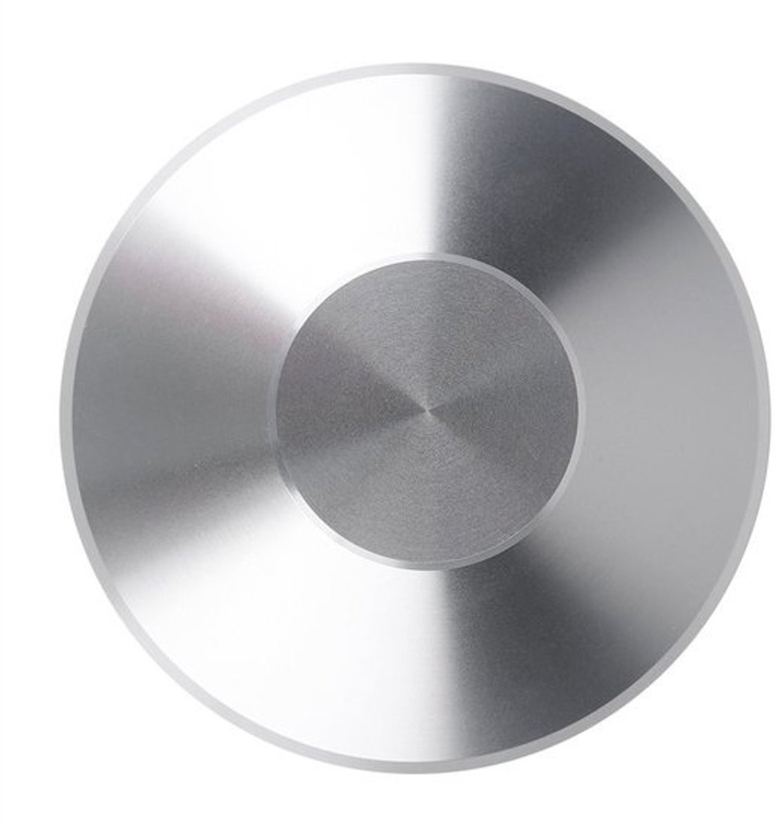 Duurzame LP Platenspeler met Metalen Schijfstabilisator en Recordgewicht – Zwart/Silver