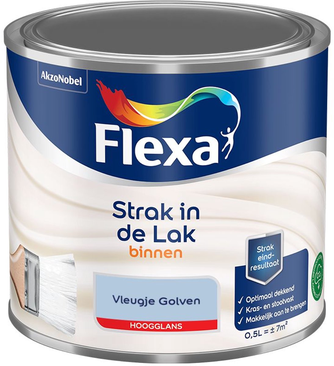 Flexa - Strak In De Lak Binnenlak Hoogglans - Vleugje Golven - Mengverf - 500 Ml