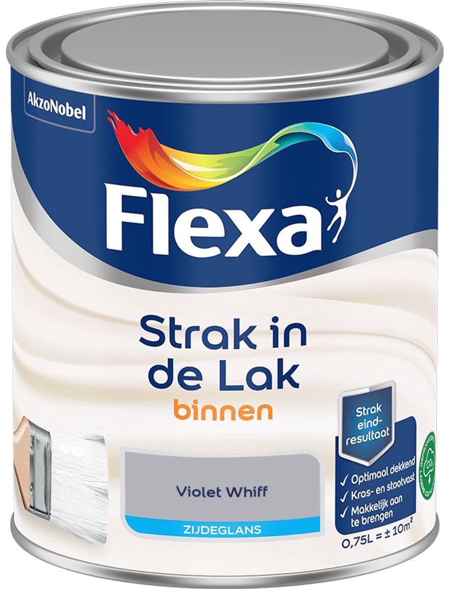Flexa - Strak In De Lak Binnenlak Zijdeglans - Violet Whiff - 750 Ml - Kleur Van Het Jaar 2027