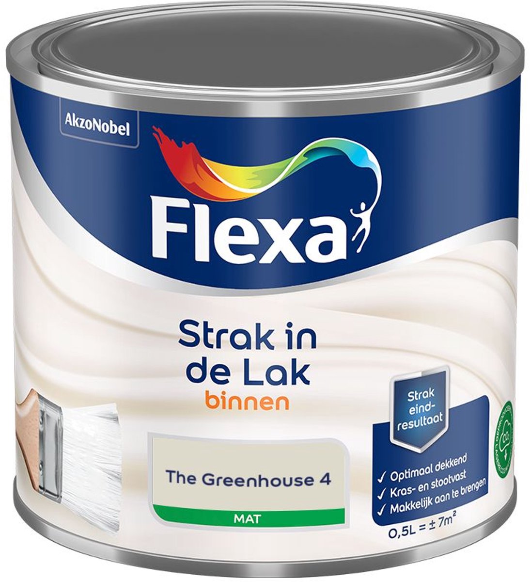 Flexa - Strak In De Lak Binnenlak Mat - The Greenhouse 4 - Mengverf - 500 Ml