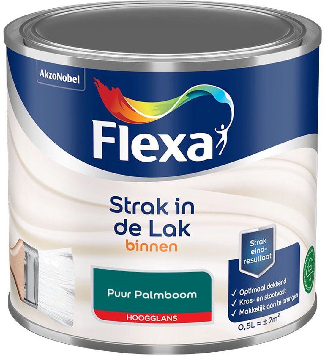 Flexa - Strak In De Lak Binnenlak Hoogglans - Puur Palmboom - Mengverf - 500 Ml