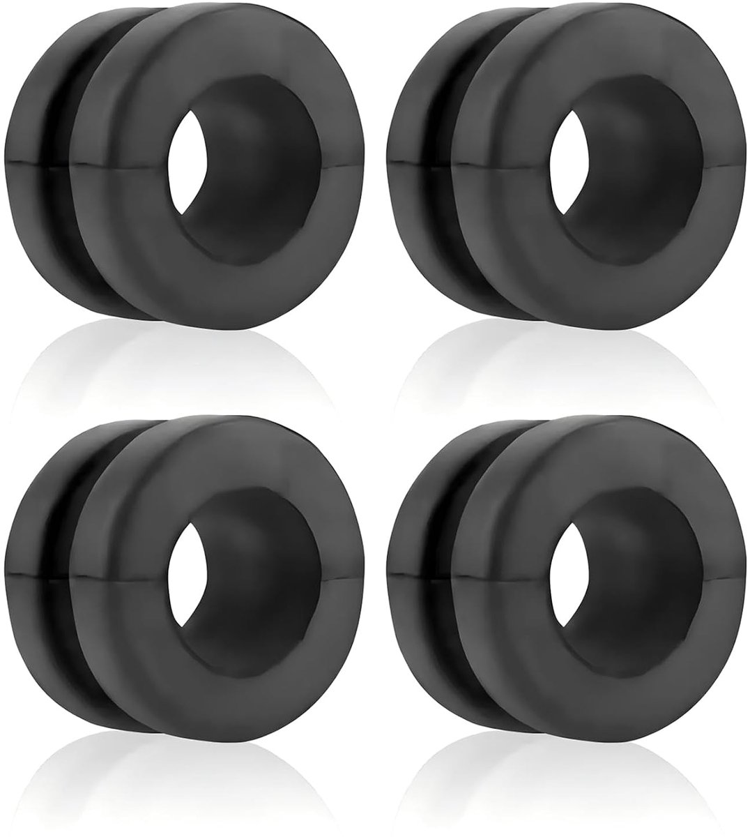 Set van 10 rubberen oogbeschermers Geschikt voor montage op auto-luchtfilterbehuizingen, vermindert trillingen 9814411880 Rubberen montagebeugels Geschikt voor auto-luchtfilters
