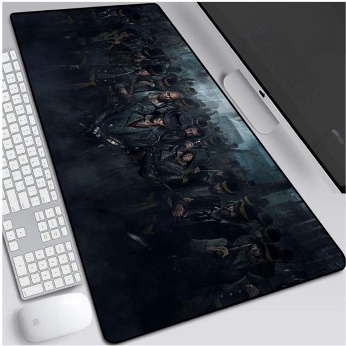 XXL Gaming Muismat 900x400 mm - Verlengd Speed Edition Bureauonderlegger Zwart