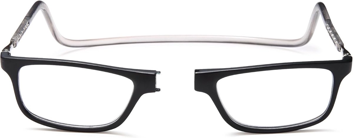VISION Magnetische Leesbril voor Heren en Dames, Nekbril met Magneetclip, UV400 CE-gecertificeerde Leesbril, Comfortabele Hangbril NV2904