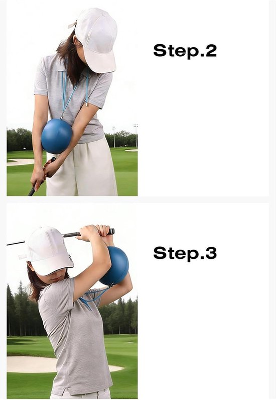 Swing Trainer Bal Precieze Swing Oefen Trainer - Uitrusting Voor Golf Training Geschikt voor Beginnersspel en het Oefenen van Elleboog Arm Hand Pols Greep Positie bij het — afbeelding 5