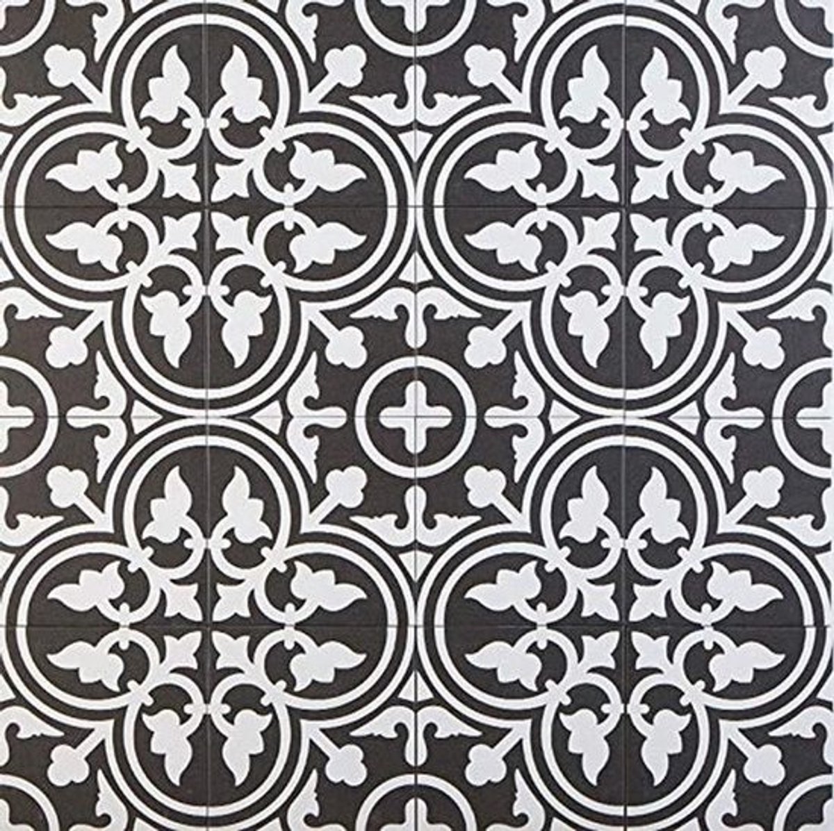 Mediterranean Ceramic Tiles 20 x 20 cm | Frost-resistant Floor and Wall Tiles for Bathroom, Kitchen, Hallway