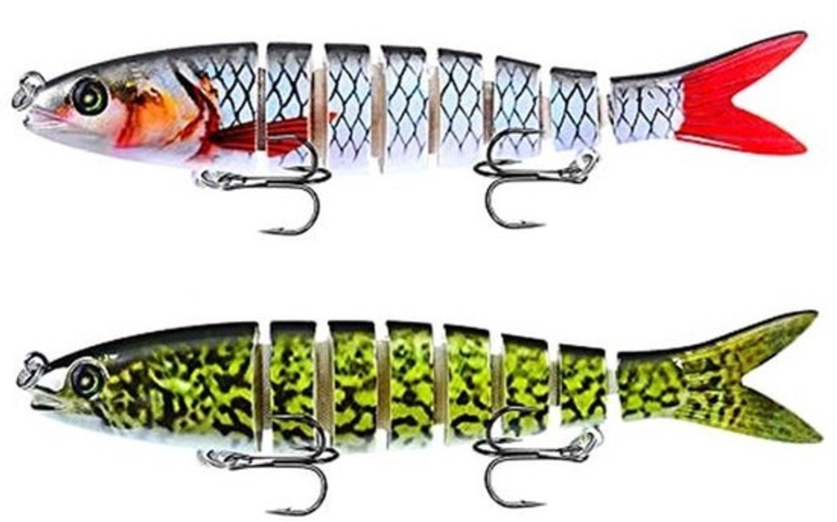 Multi-gewrichtsachtige Wobbler Snoekaas - Swimbait en Jerkbait Aas voor Roofvissen