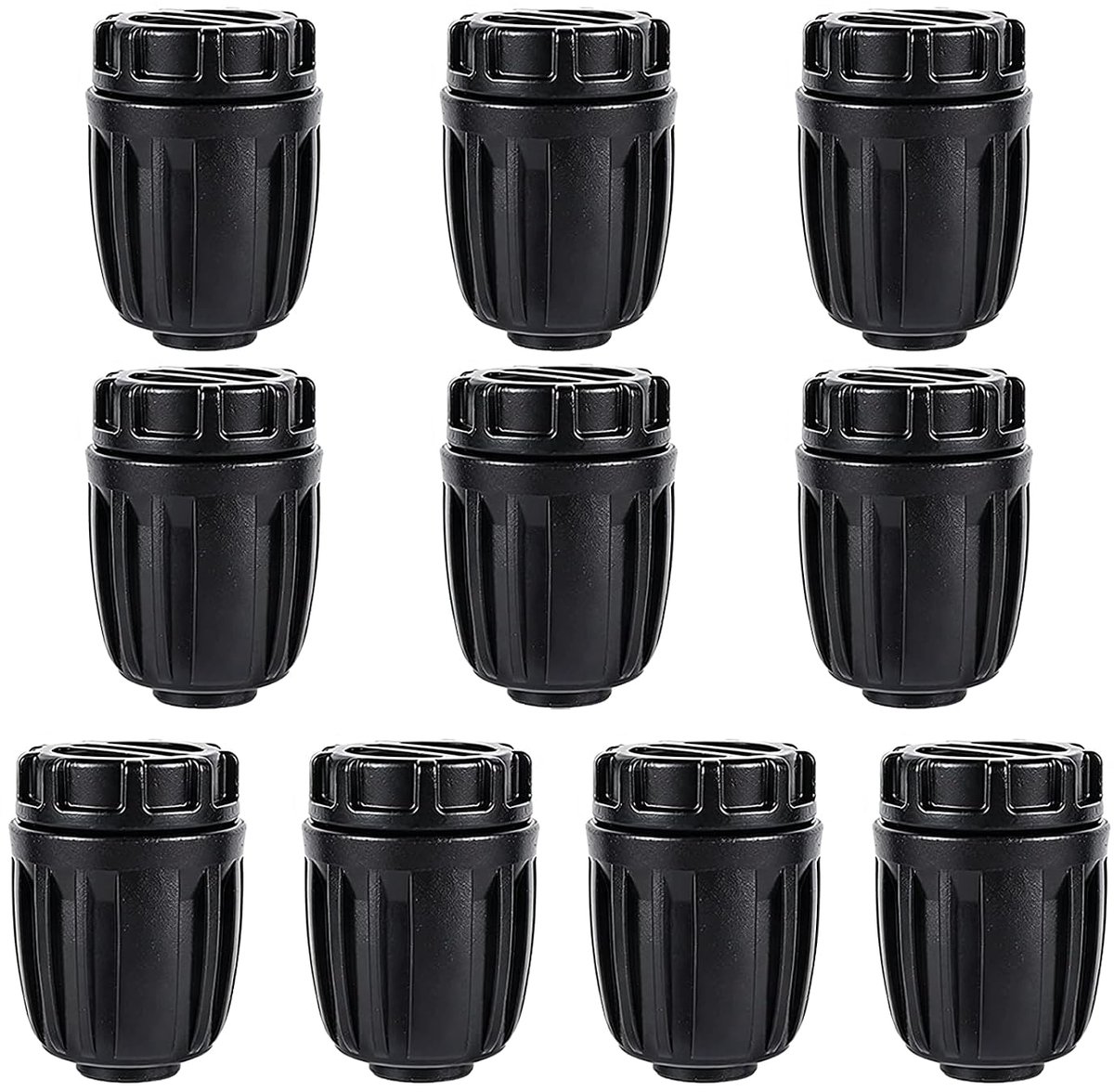10 stuks tuinirrigatiesysteem Micro Drip System 28 x 40 mm | Druppelslangverbinder, parelslangverbinder, van aluminiumlegering, lekvrij, duurzaam, geschikt voor 13 mm waterbuizen