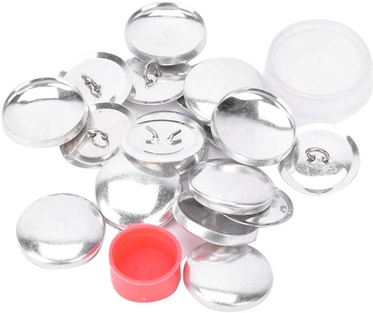 Buttons Kit met Tools Knoppen Om Zelf Cover Knoppen Te Bedekken, DIY Stoffen Doek Cover Knopen Handgemaakte Ambachten Gesp Maken Gereedschap (25MM)
