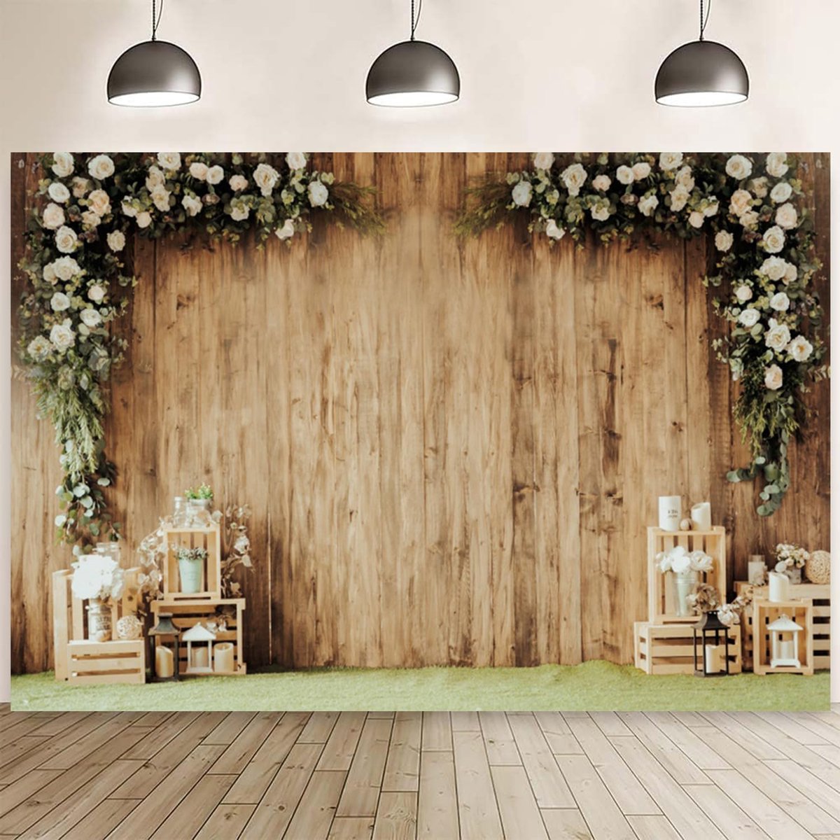 achtergrond rustieke bloem houten muur fotografie achtergrond verjaardag ceremonie bruids douche bruiloft verjaardagsfeestje decoraties portret fotoshoot banner fotocabine rekwisieten
