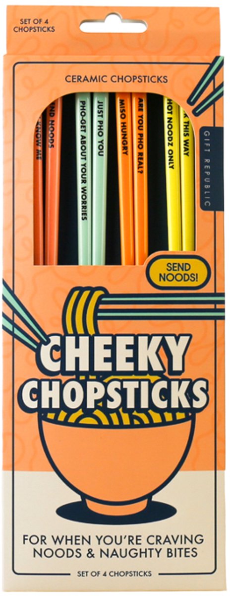 Gift Republic Eetstokjes - Cheeky
