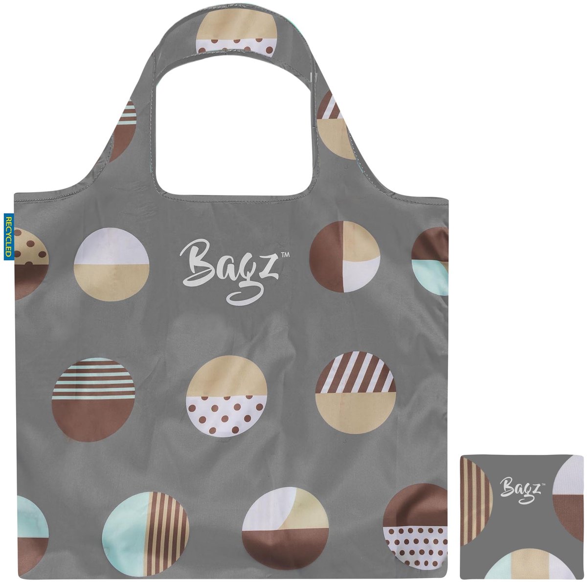Bagz Geometric Dots Opvouwbare Boodschappentas