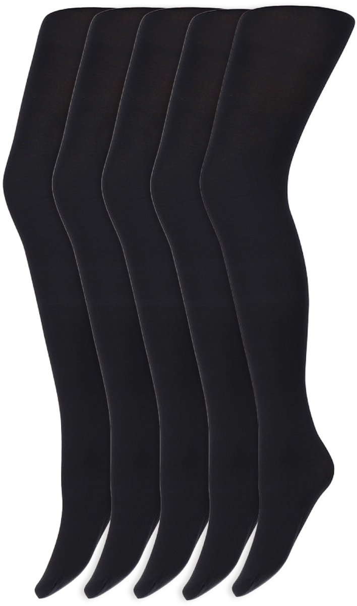 Marianne Gekleurde Panty’S | Micro | 60 Denier | Merk: Marianne | Maat: S T/M Xxl | Kleur: Donker Blauw | 5 Paar