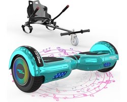MegaMotion Hoverboard AO3S KT – 6.5 Inch Hoverboard met Kart – Dubbele Motor – 4.0Ah accu – Bluetooth Speaker – Maximaal Draaggewicht 100 kg