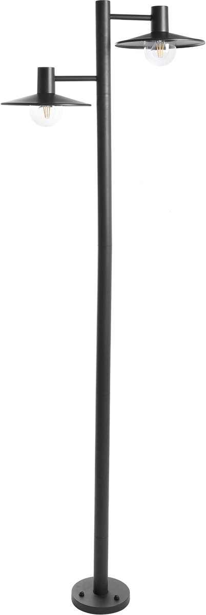 BARALIA - Tuinlaarnpaal - Zwart - Aluminium