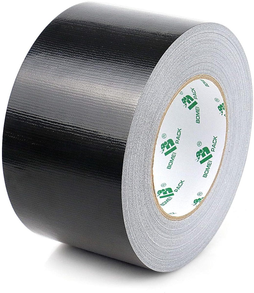Zwart Waterdicht Extreme Tape, Handafbreekbaar, Duct Tape voor Diverse Toepassingen, 50m x 75mm