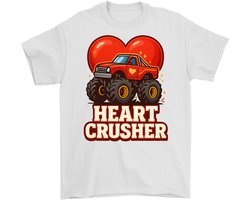 Monster Truck Shirt – HEART CRUSHER – Speelse Outfit – Unisex T-Shirt voor Dames & Heren – Leuk Cadeau
