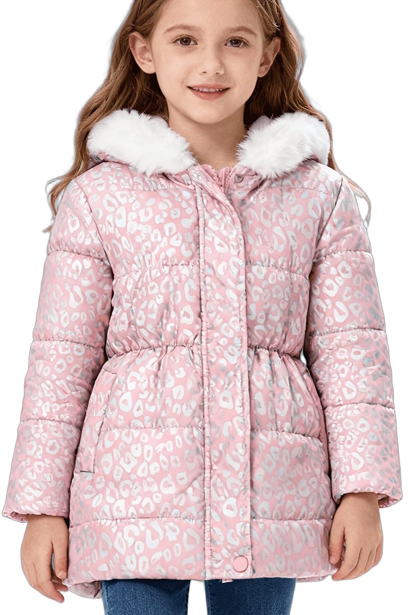 Currero Winterjas Parka Meisjes Lange Jas Meisje Wintermantel Overjas Gewatteerd Waterdicht Winter Stijlvol Mantel Kinderen 7-8 Jaar Stichtingsbrieven