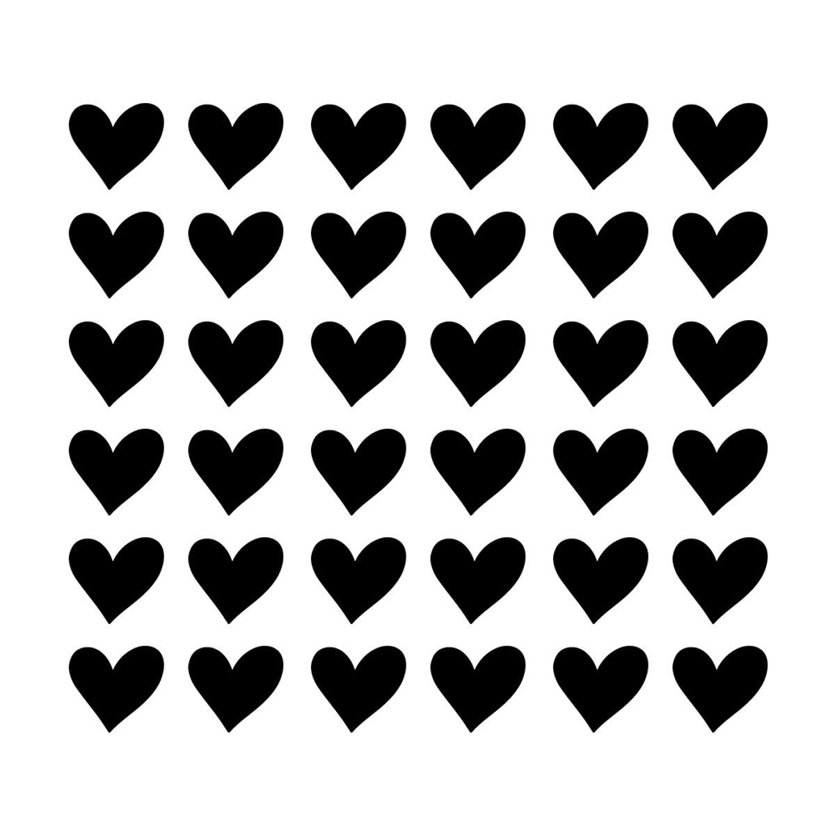 Muursticker hartjes