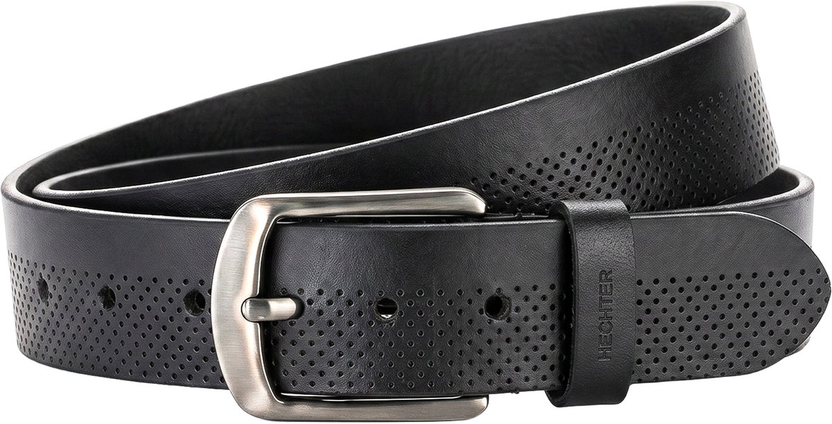 HECHTER leren heren riem - zwart