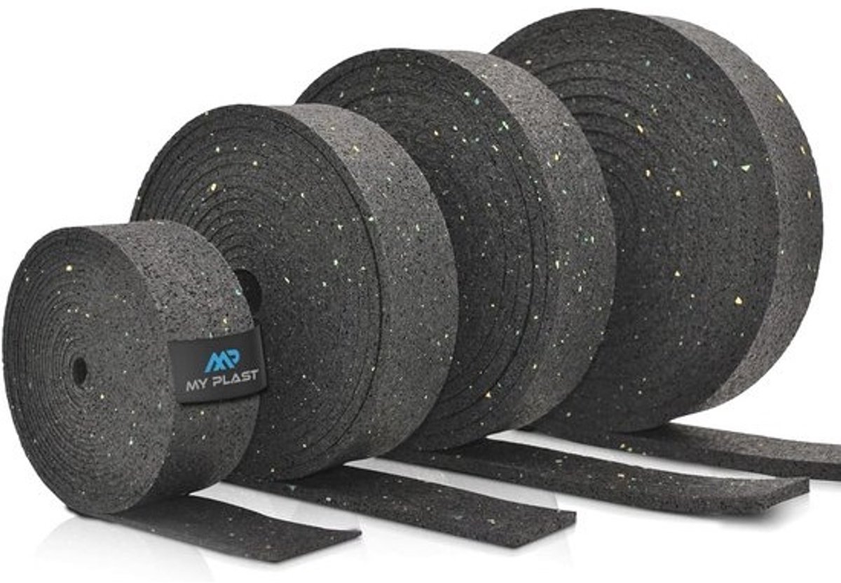 Terrastegels van rubbergranulaat 2000x80x10 mm voor terrasbouw