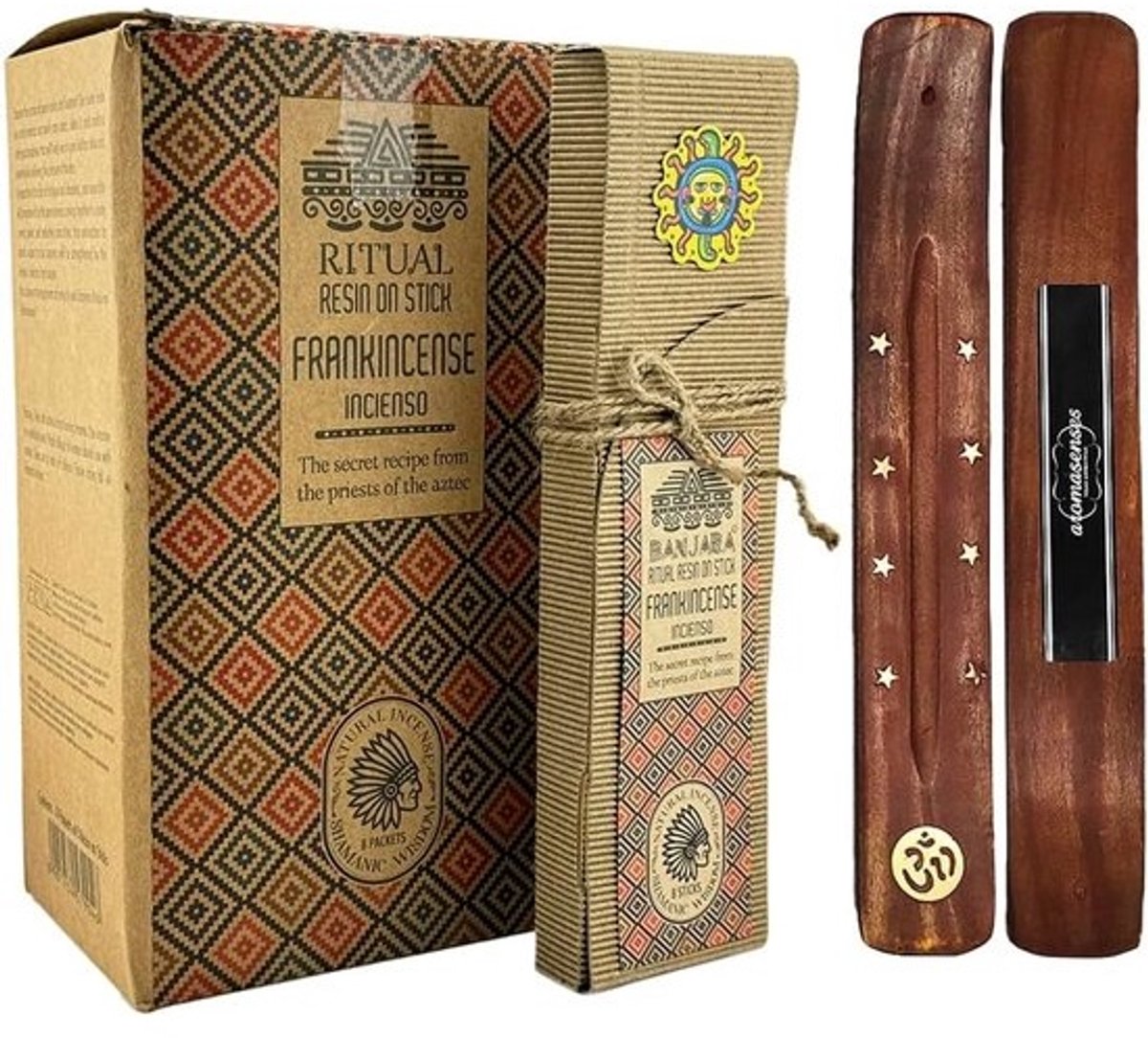 Natuurlijke Wierookhars Kit - 8 Pakken Frankincense Sahumerio & Aromatherapie Tablet