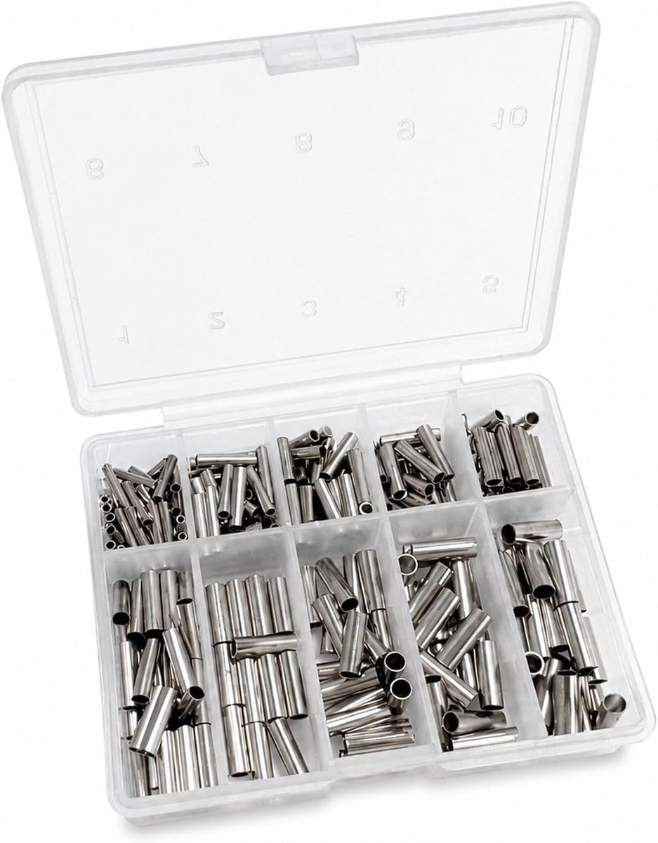 Angel Knijphulzen 300 stuks zilver 7 maten voor leiders