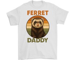 Ferret Daddy Shirt – FERRET DADDY – Dieren Outfit – Unisex T-Shirt voor Dames & Heren – Leuk Cadeau