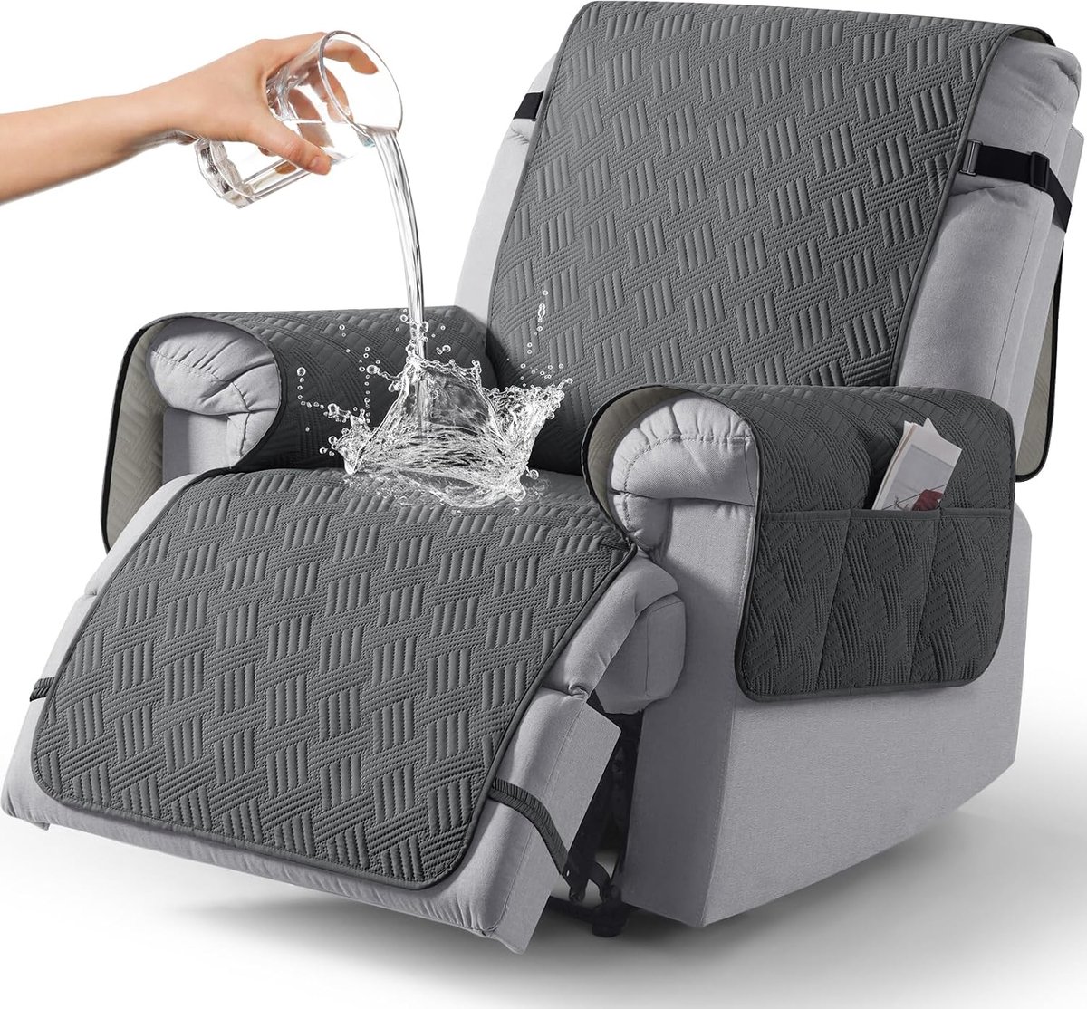 Recliner Cover 1-zitter - Waterdicht - Met elastische banden - Bescherming tegen honden en huisdieren - ShopVlot