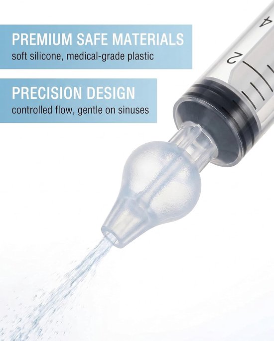 Set van 3 Neusspoelingen, 10 ml, Professionele Neusreiniger, Herbruikbaar, Veilig en Comfortabel voor Optimale Neusverzorging — afbeelding 3