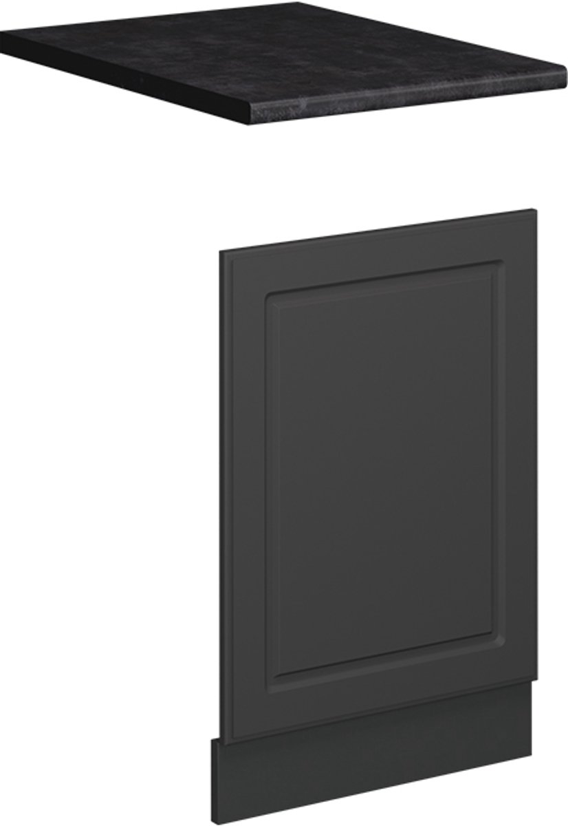 Vicco Frontpaneel Fame-Line, Anthrazit-Gold Landhaus/Antraciet, 45 cm, WB Antraciet
