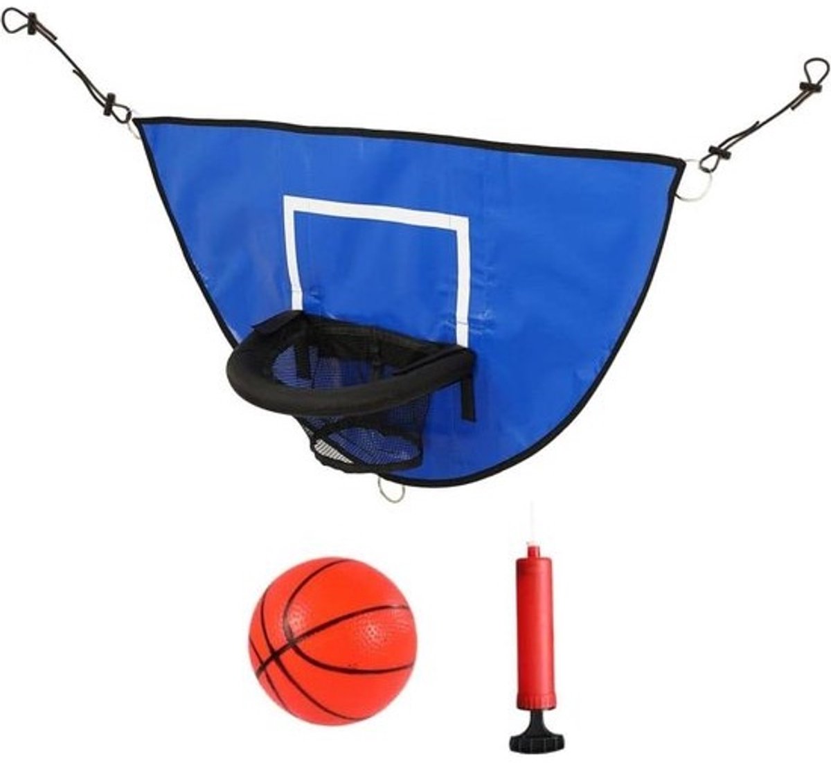 Basketbalhoepelset voor trampoline - eenvoudig te installeren - indoor- en buitensporten