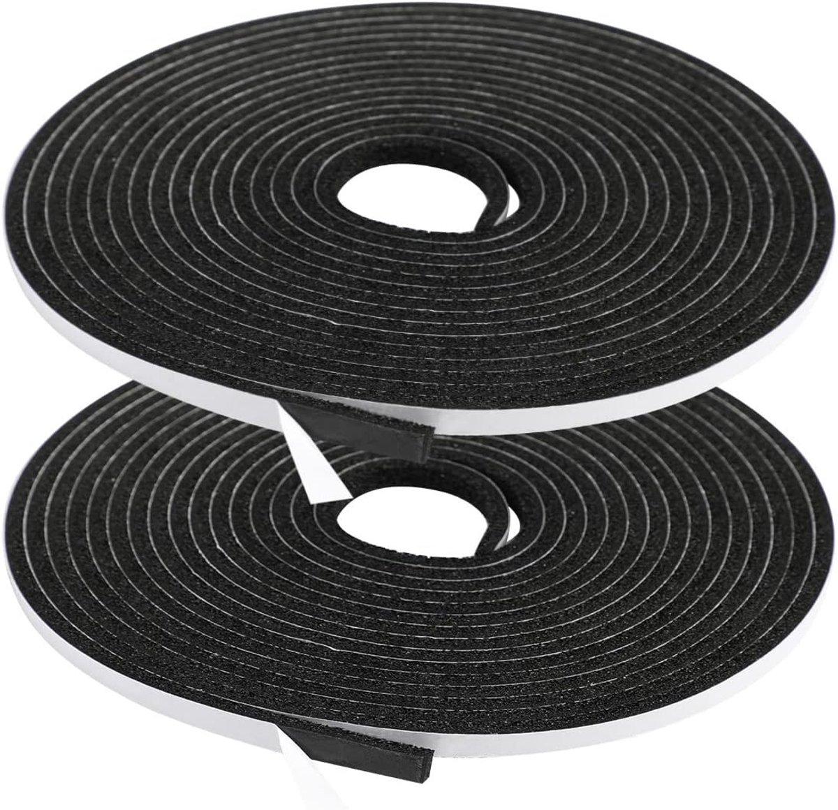 Hoogwaardige Foam Sealing Tape voor Ramen en Deuren - Geluidsisolatie en Weerbestendige Dichtstrips, 8 Meter in Totaal, Perfect voor Tocht- en Geluidsdemping