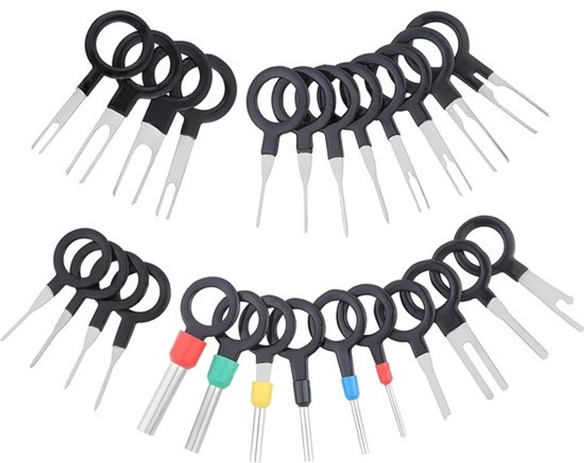 Terminal Ejector Kit - Uitwerp gereedschap 2024 nieuw - Autoset uitspingereedschap met beschermhoes - Voor connectoren en terminals