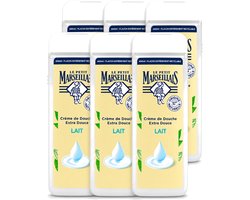 Le Petit Marseillais 6 x – Douchecrème – Lait – 400 ml - - 6 - 6 stuks