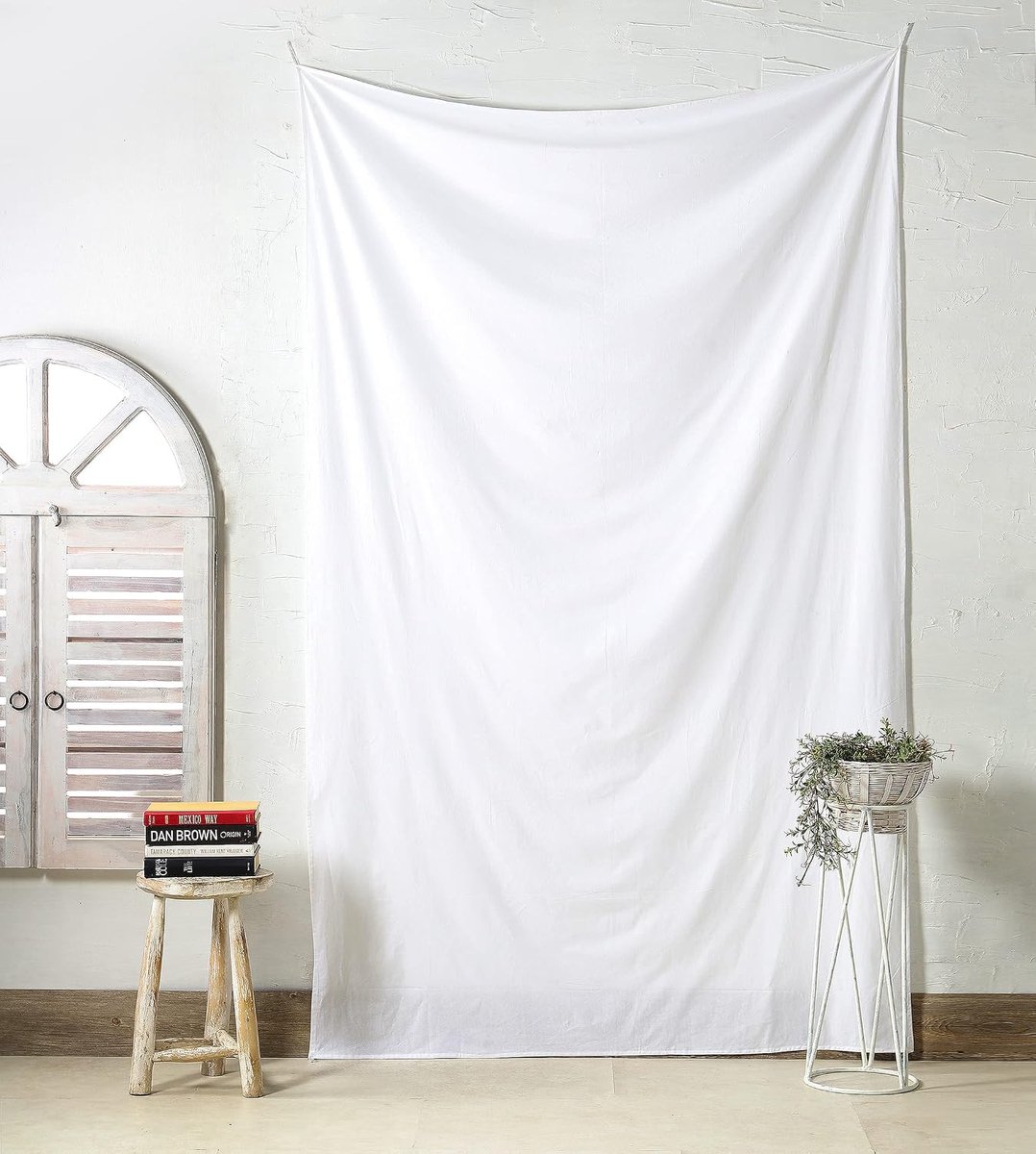 Handicrafts Leeg tapijt, effen witte sublimatie afdrukken wandtapijt muur opknoping decoratief tapijt voor slaapkamer woonkamer slaapzaal college 55x90 inch