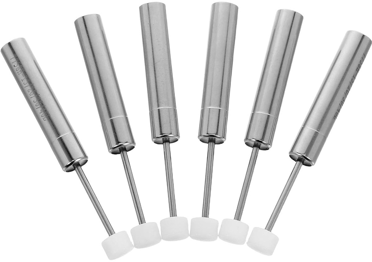 Soft-close dempers voor vuilnisemmers, 6 stuks, verstelbaar 55-59, zacht sluitend mechanisme van vernikkeld ijzer, 85 x 50 x 10 mm