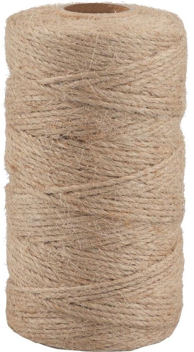 100m 15mm ambachtelijk jute touw voor tuinieren en decoratie