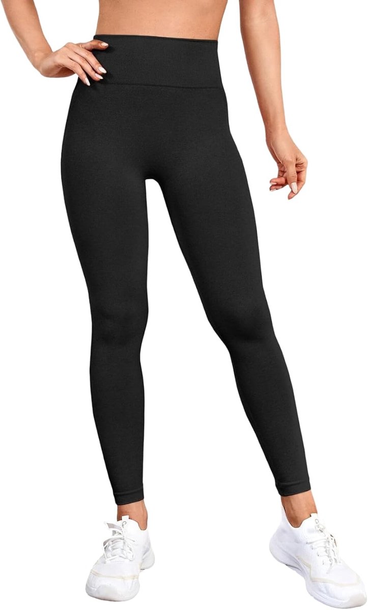 Legging voor dames, hoge taille, sportlegging voor sportschool, yoga, fitness, vuilafstotend, geurremmend, ademend, licht, antistatisch.