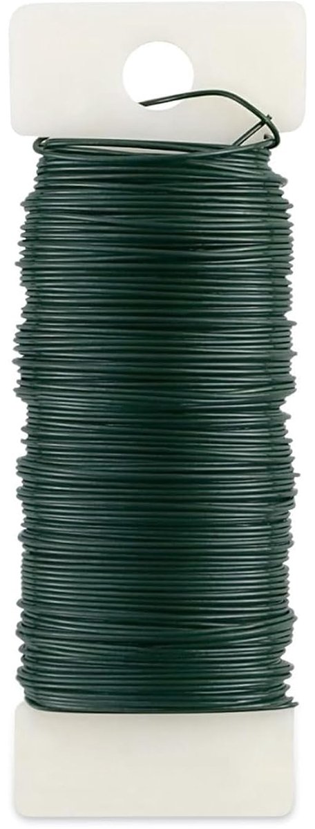 Draad, 0,7 mm x 35 m ijzerdraad voor het maken van kransen, kerstbloemaccessoires, prachtige boeketten en doe-het-zelf-bloemschikprojecten