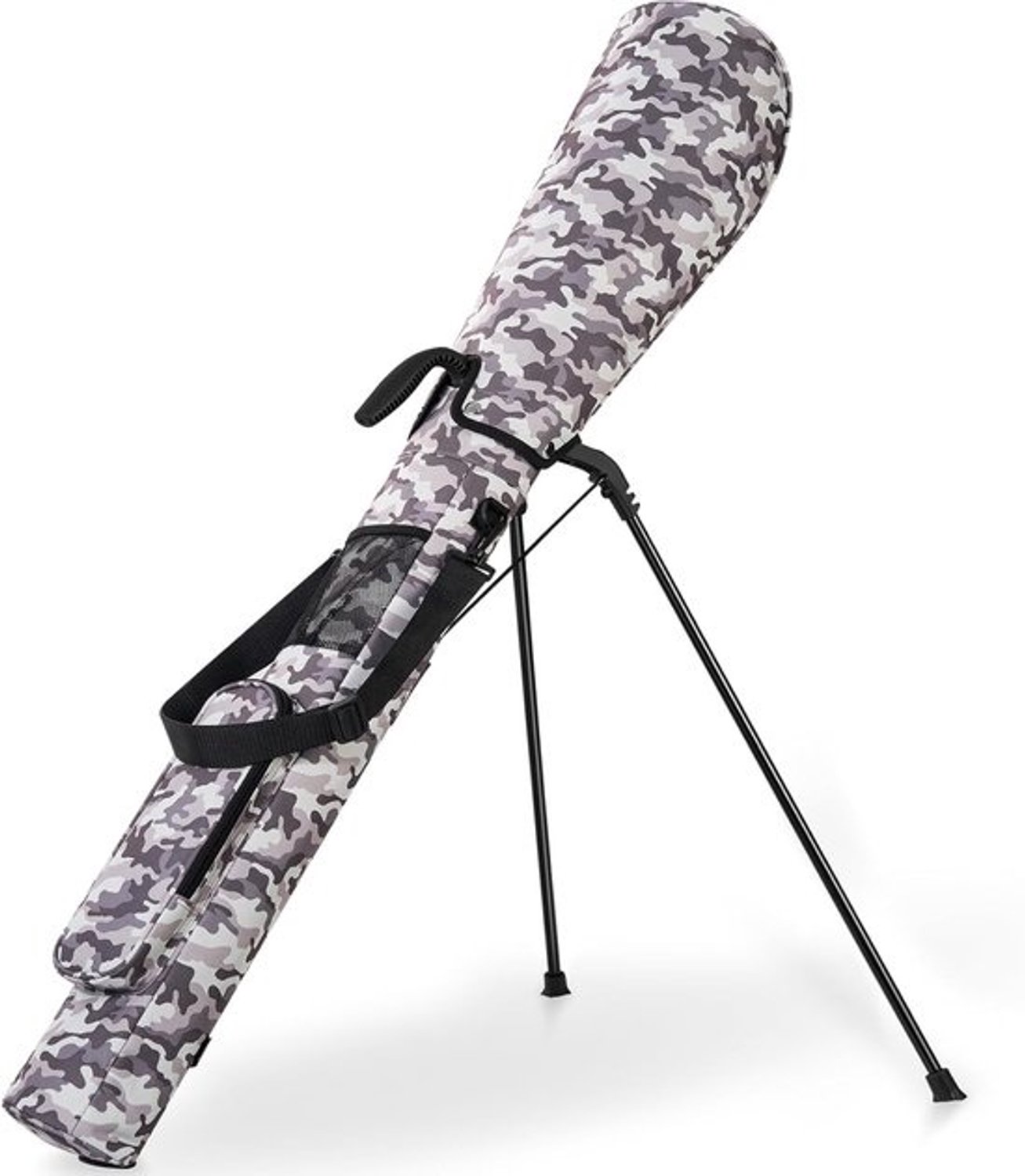 Lichte golftas met standaard (120 cm) - Draagbaar, met voet en verstelbare banden
