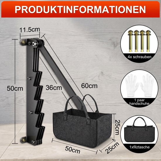 Froadp 1PCS Handmatige aanmaakhoutklover – Houtklover met mes voor aanmaakhout – Inclusief draagtas — afbeelding 2