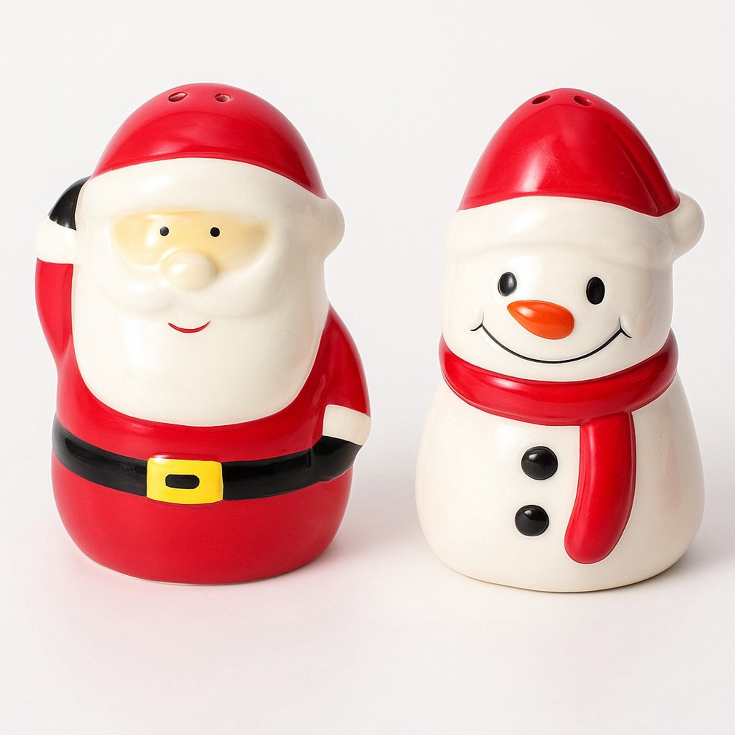 EH Excellent Houseware - Peper- en zoutstel - Zout- en peperstel NOELUNE Kerstman en sneeuwman
