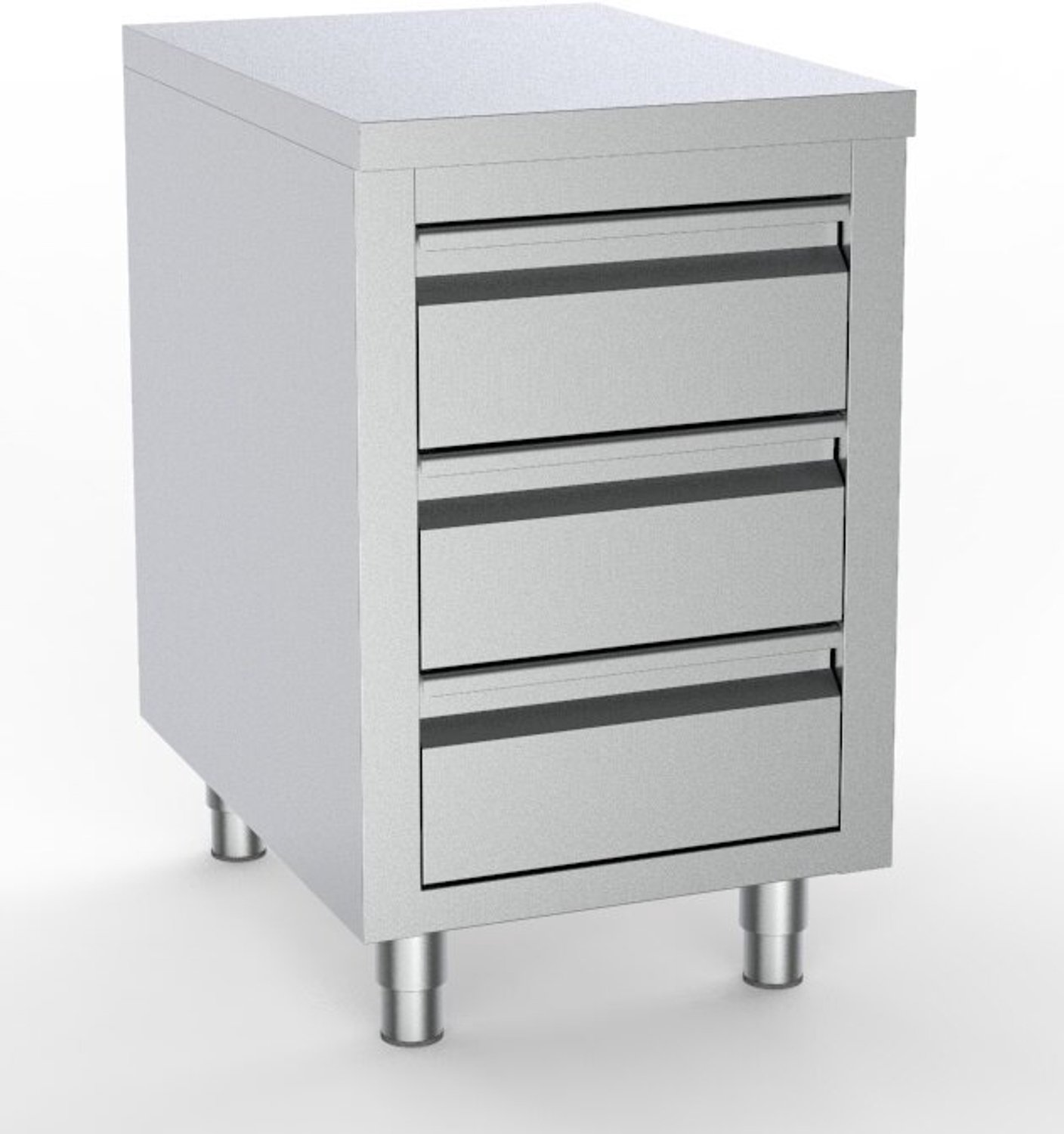700 Werktafel met 3 Laden 500, combisteel 7333.0280 - Horeca & Professioneel